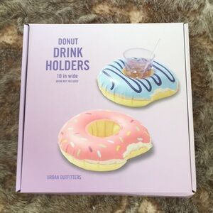 New Urban Outfitters Sprinkle Donut Floating Drink Holders Set of 2 in Box